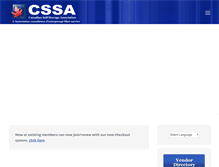 Tablet Screenshot of cssa.ca